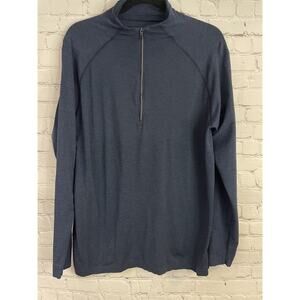 Lululemon Metal Vent Tech Half-Zip Mens Size XL Blue